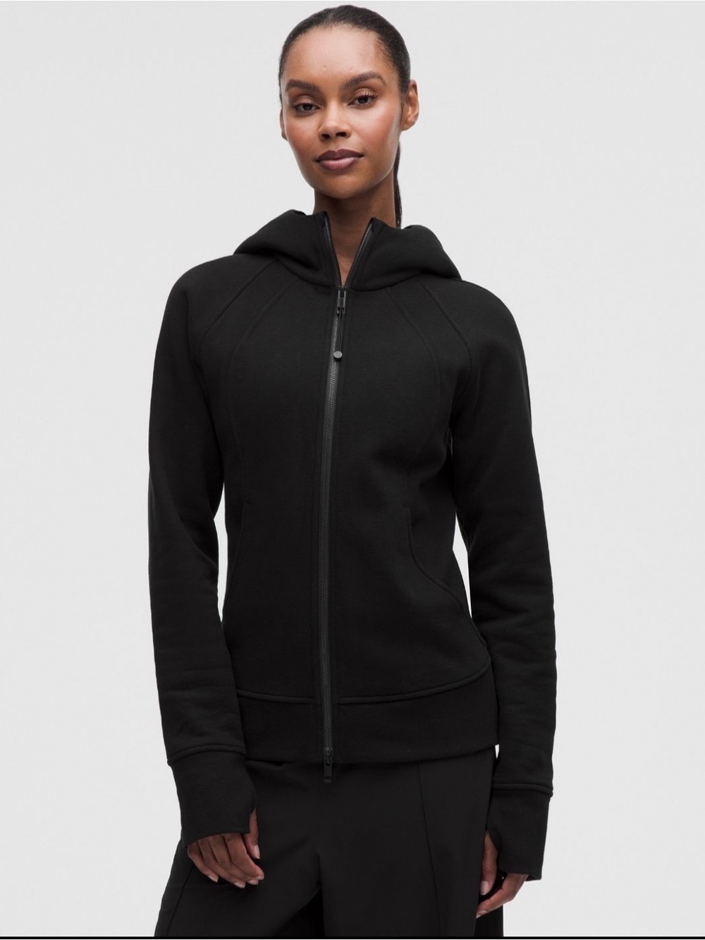 Lululemon Black Scuba Full-Zip Hoodie